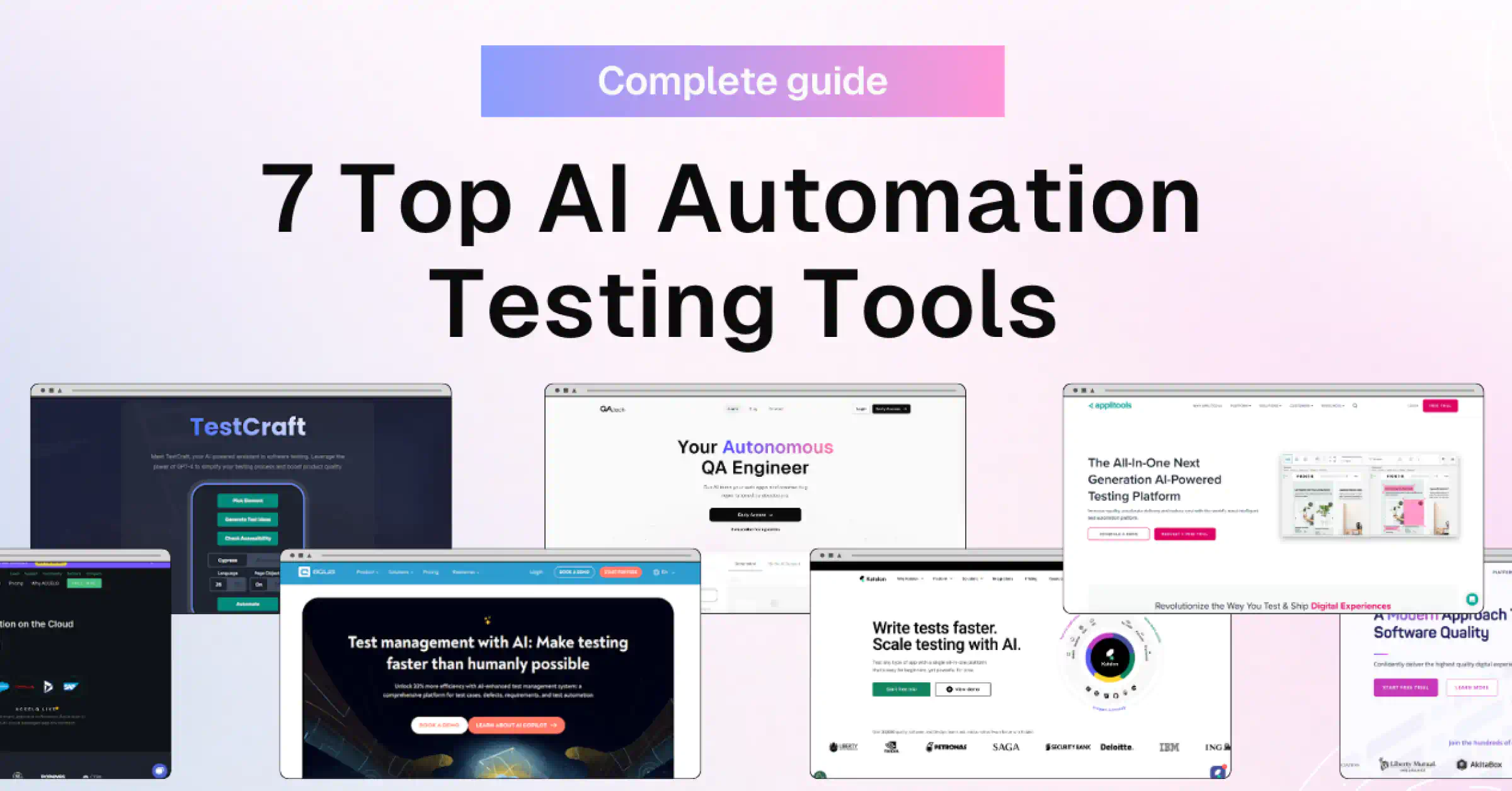 7 Top AI Automation Testing Tools Used by Product Teams