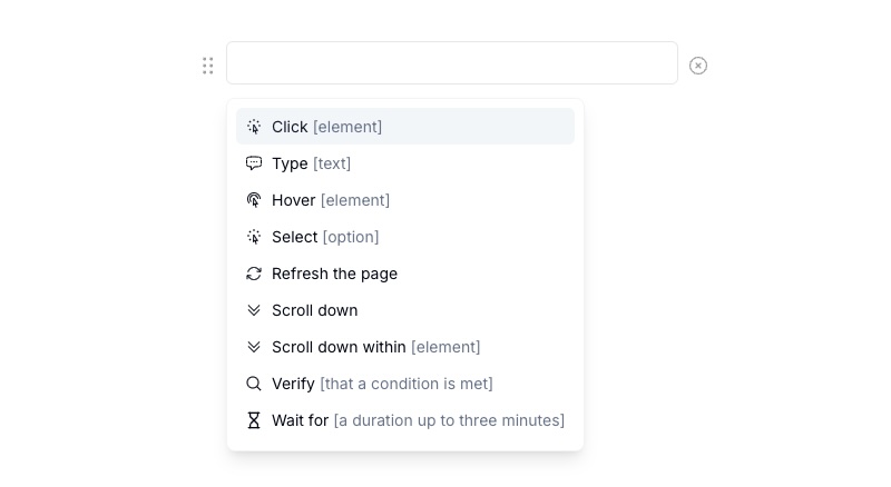 Suggestions for Test Steps